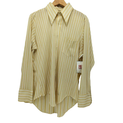 アロー ARROW 70S 総柄 L/Sシャツ メンズ 16 1/2-34