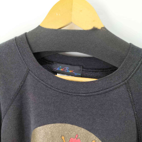 ヘインズ Hanes 80S MADE IN USA フロントプリントラグランスウェット メンズ import:XL
