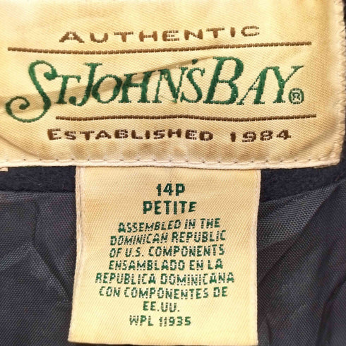 セントジョンズベイ STJOHNS BAY 90S PETITE イカリボタン ウール Pコート レディース 14P