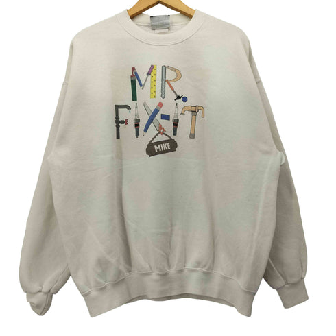 リー Lee 90S メキシコ製 HEAVYWEIGHT MR FIXIT MIKE 文房具 工具アート スウェット メンズ JPN:XL