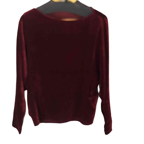 ローレンラルフローレン LAUREN RALPH LAUREN L/S ベロアトップス レディース import:L