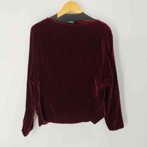 ローレンラルフローレン LAUREN RALPH LAUREN L/S ベロアトップス レディース import:L