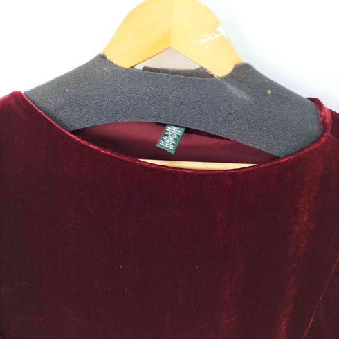 ローレンラルフローレン LAUREN RALPH LAUREN L/S ベロアトップス レディース import:L