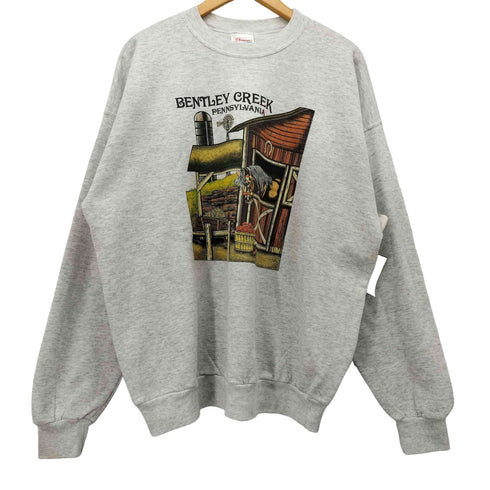 ヘインズ Hanes 90S COMFOETBLEND アニマル プリント スウェット メンズ JPN:XL