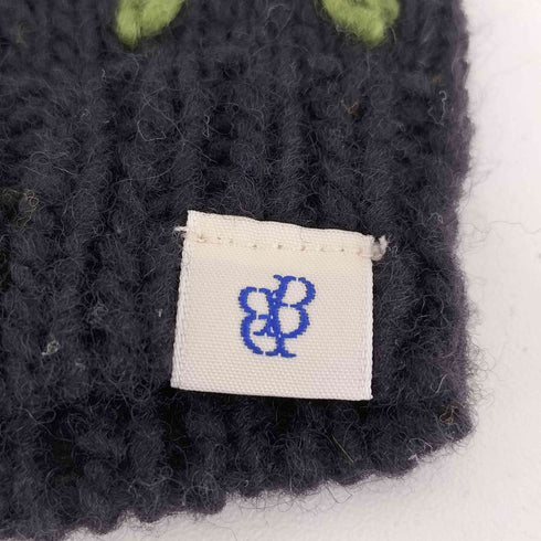 ビームスボーイ BEAMS BOY ハンドメイド 手編 花刺繍 グローブ レディース ONE SIZE