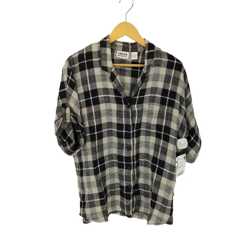 チコズデザイン CHICOS DESIGN 90S リネン100% S/S シャツ レディース JPN:1