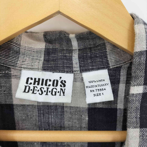 チコズデザイン CHICOS DESIGN 90S リネン100% S/S シャツ レディース JPN:1