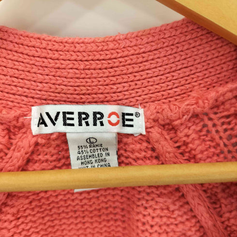 AVERROE 90S リネン混 ケーブルカーディガン レディース JPN:L