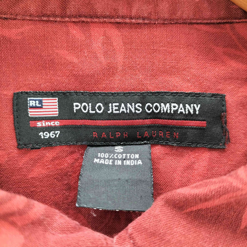 ポロジーンズカンパニーラルフローレン POLO JEANS COMPANY RALPH LAUREN 花柄開襟アロハシャツ メンズ JPN:S