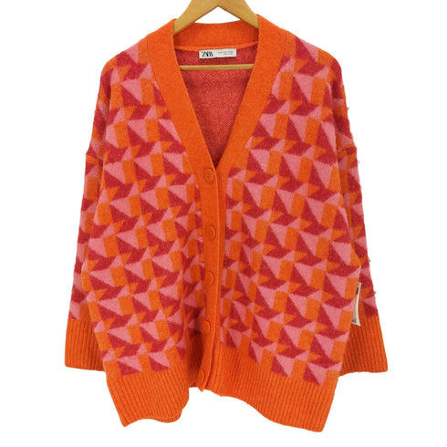 ザラ ZARA 総柄 カーディガン レディース JPN:M