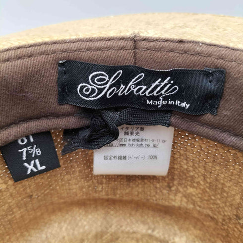 SORBATTI REAL TOYO イタリア製 ペーパー パナマ ハット 麦わら メンズ XL