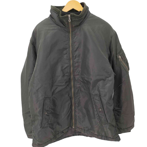 ユニクロ UNIQLO OLD 中綿 リブ ジップアップ ジャケット メンズ JPN:XL