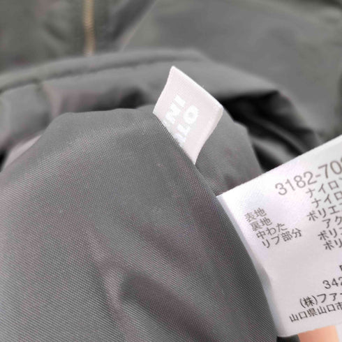 ユニクロ UNIQLO OLD 中綿 リブ ジップアップ ジャケット メンズ JPN:XL