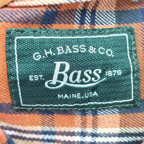ジーエイチバス G.H.BASS コットンチェックシャツ メンズ S/P