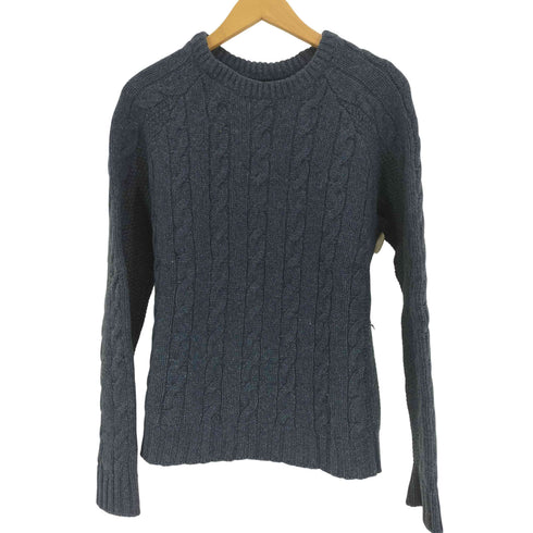 エムエイチエル MHL. メランジ ミックスカラー ウール ケーブル ニット レディース import:M