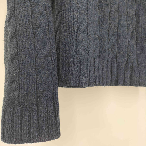 エムエイチエル MHL. メランジ ミックスカラー ウール ケーブル ニット レディース import:M