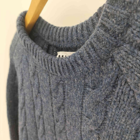エムエイチエル MHL. メランジ ミックスカラー ウール ケーブル ニット レディース import:M