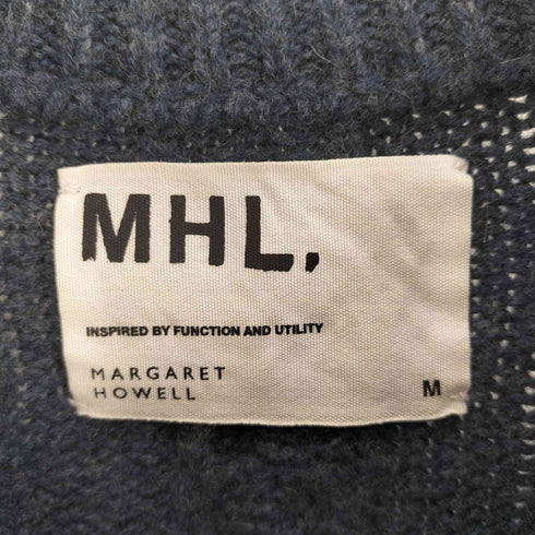 エムエイチエル MHL. メランジ ミックスカラー ウール ケーブル ニット レディース import:M