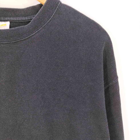 SPOTSWEAR 復刻 クルーネック ロングスリーブ Tシャツ 無地T メンズ import:L
