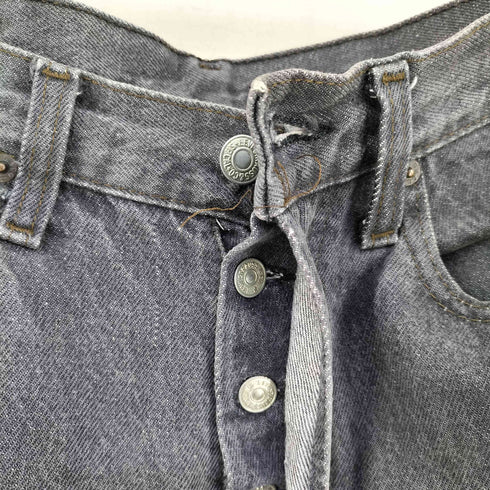 リーバイス Levis USA製 ボタン裏525刻印 501 0658 先染め ブラックデニム メンズ 31inch