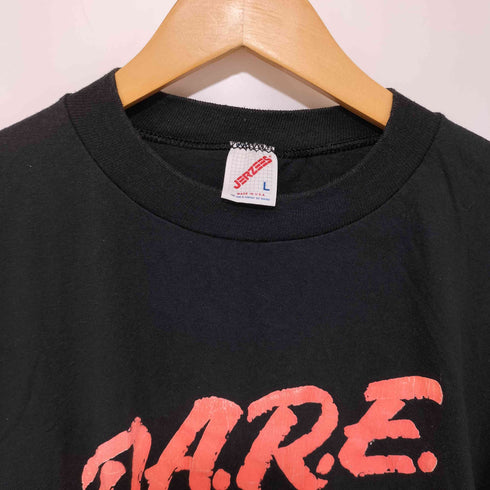 ジャージーズ JERZEES 90S D.A.R.E. ロゴプリント クルーネック S/S Tシャツ メンズ import:L