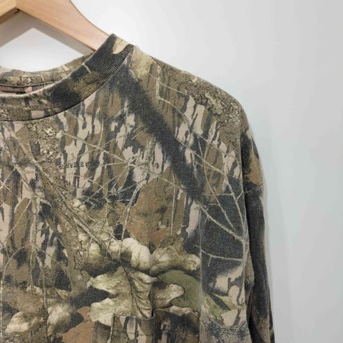 Mossy Oak USA製 リアルツリー クルーネック Tシャツ メンズ import:XL