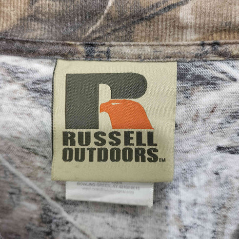 ラッセル Russell 00S OUTDOORS リアルツリーカモ クルーネック L/S プリントTシャツ メンズ import:XL