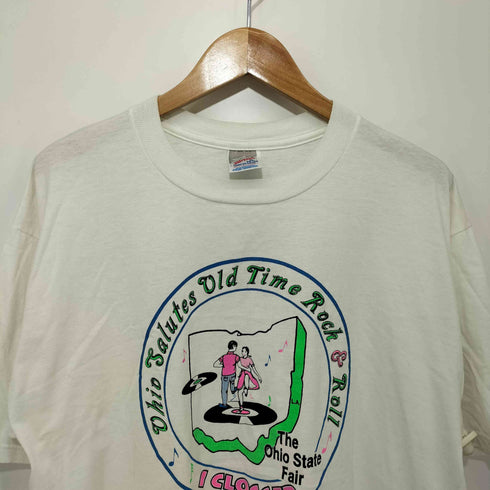 ジャージーズ JERZEES MADE IN USA 90S ミュージックプリント クルーネック S/S Tシャツ メンズ import:XL