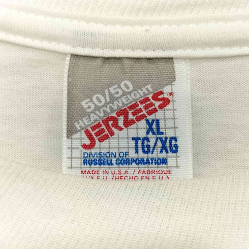ジャージーズ JERZEES MADE IN USA 90S ミュージックプリント クルーネック S/S Tシャツ メンズ import:XL