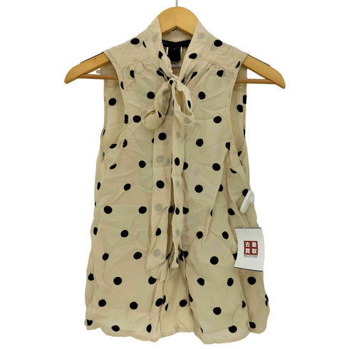 マークバイマークジェイコブス Marc by Marc Jacobs ドット柄 ノースリーブ シルクブラウス レディース 2