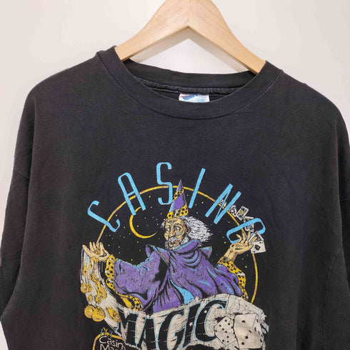 ヘインズ Hanes 90S クルーネック S/S プリントTシャツ メンズ import:L