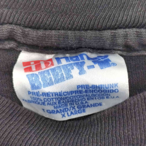 ヘインズ Hanes 90S クルーネック S/S プリントTシャツ メンズ import:L