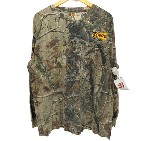 ラッセル Russell 00S OUTDOORS リアルツリーカモ クルーネック L/S プリントTシャツ メンズ import:XL