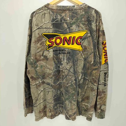 ラッセル Russell 00S OUTDOORS リアルツリーカモ クルーネック L/S プリントTシャツ メンズ import:XL