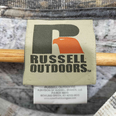 ラッセル Russell 00S OUTDOORS リアルツリーカモ クルーネック L/S プリントTシャツ メンズ import:XL