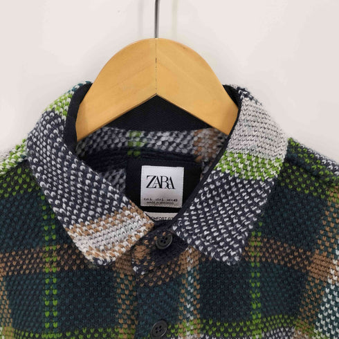 ザラ ZARA チェック シャツジャケット メンズ JPN:L