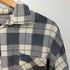VINTAGE ハーフジップ L/S ロング チェックシャツ メンズ