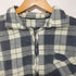 VINTAGE ハーフジップ L/S ロング チェックシャツ メンズ