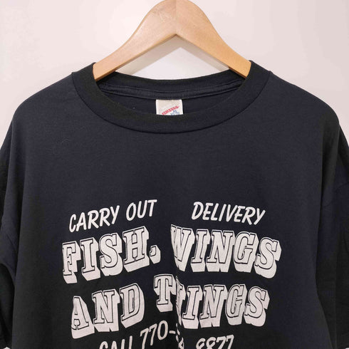 ジャージーズ JERZEES MADE IN USA 90S プリント クルーネック S/S Tシャツ メンズ import:XL