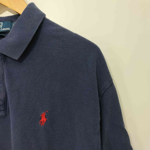 ポロバイラルフローレン Polo by RALPH LAUREN 90S ポニー刺繍 鹿の子 S/S ポロシャツ メンズ import:XL