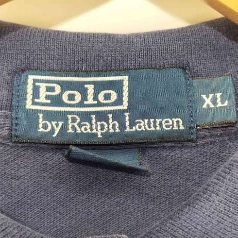 ポロバイラルフローレン Polo by RALPH LAUREN 90S ポニー刺繍 鹿の子 S/S ポロシャツ メンズ import:XL