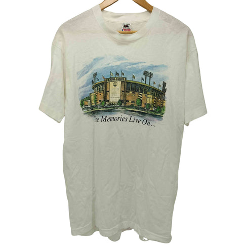 フルーツオブザルーム FRUIT OF THE LOOM MADE IN USA 90S クルーネック プリント Tシャツ メンズ import:XL