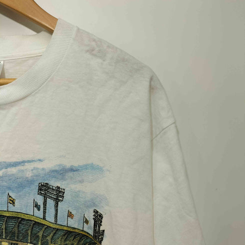 フルーツオブザルーム FRUIT OF THE LOOM MADE IN USA 90S クルーネック プリント Tシャツ メンズ import:XL