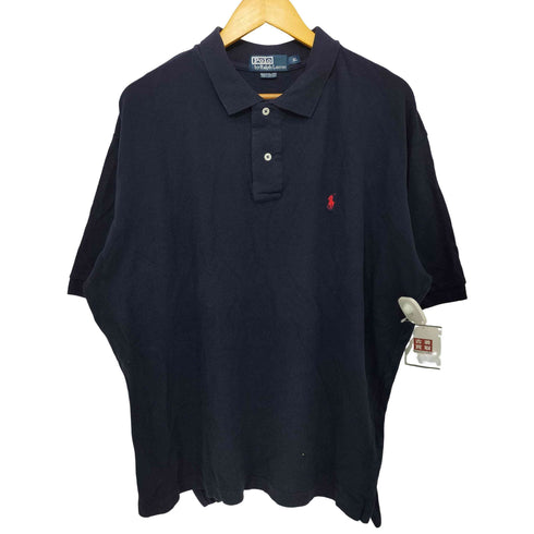 ポロバイラルフローレン Polo by RALPH LAUREN 90S ポニー刺繍 鹿の子 S/S ポロシャツ メンズ import:XL