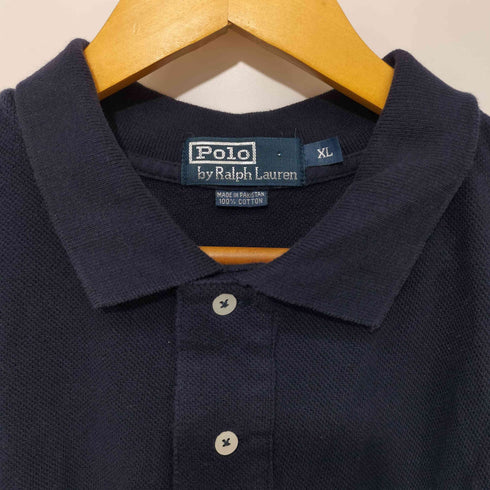 ポロバイラルフローレン Polo by RALPH LAUREN 90S ポニー刺繍 鹿の子 S/S ポロシャツ メンズ import:XL