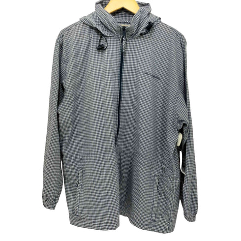ノーザンリフレクションズ NORTHERN REFLECTIONS 90-00s チェック柄 フード付き ドローコード フルジップ ポリ混 ジャケット レディース import:XL