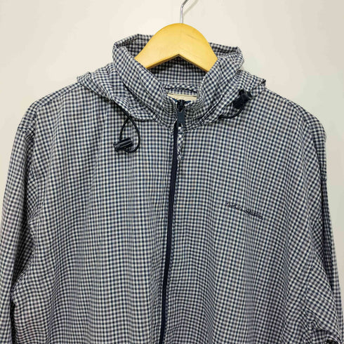 ノーザンリフレクションズ NORTHERN REFLECTIONS 90-00s チェック柄 フード付き ドローコード フルジップ ポリ混 ジャケット レディース import:XL