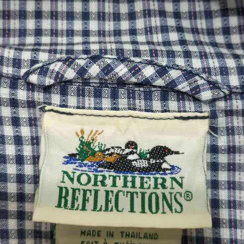 ノーザンリフレクションズ NORTHERN REFLECTIONS 90-00s チェック柄 フード付き ドローコード フルジップ ポリ混 ジャケット レディース import:XL