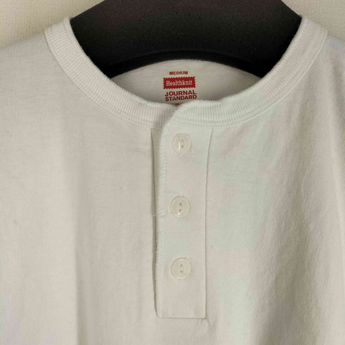 ヘルスニット Healthknit 別注 ヘンリーネックロングスリーブTシャツ メンズ JPN:M