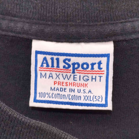 オールスポーツ ALL sport MADE IN USA 90S クルーネック S/S プリント Tシャツ メンズ import:XXL